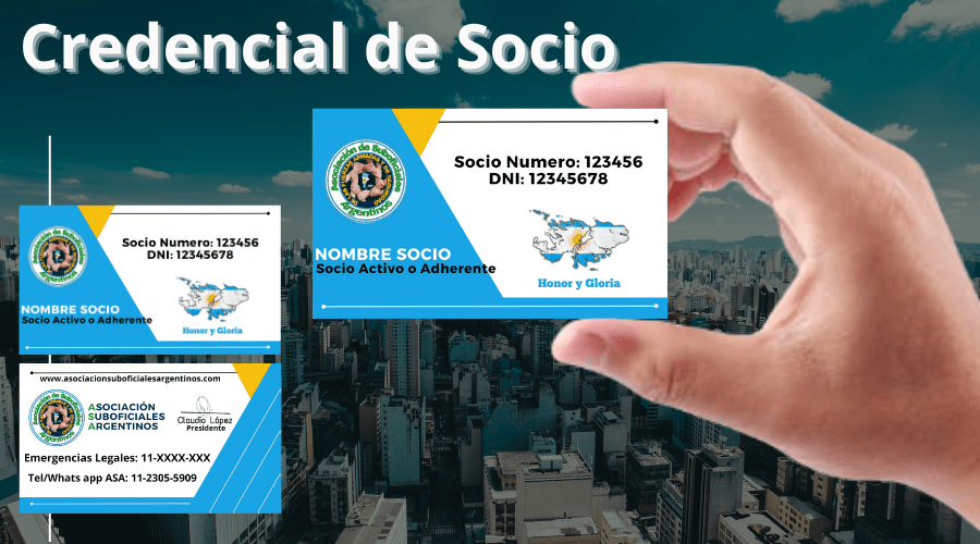 Credencial para socio ASA